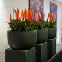 Pottery Pots Natural Sunny ronde plantenbak zwart sfeer